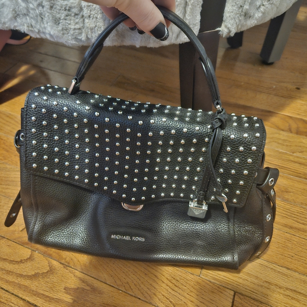 Michael Kors Black Studded Women's Bag